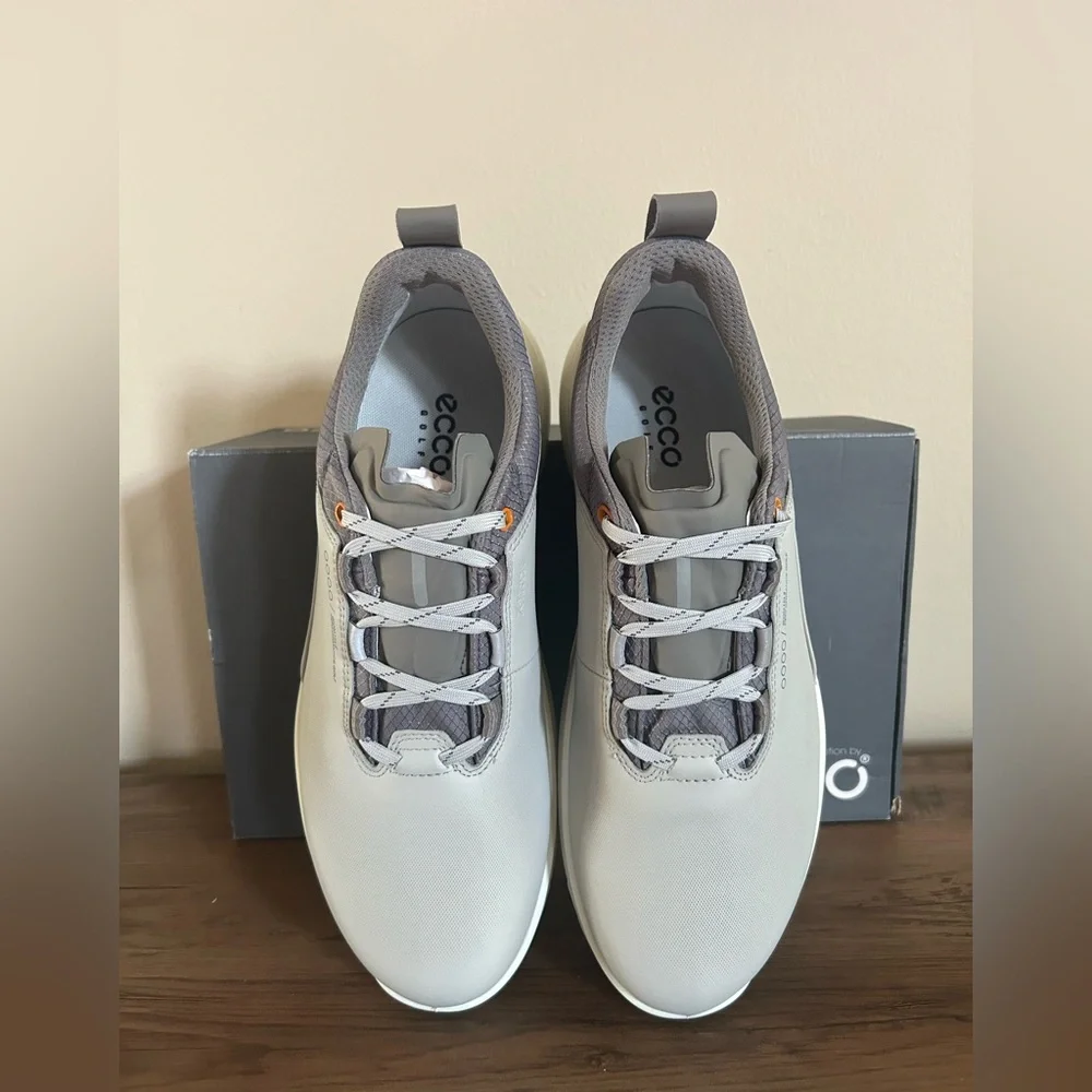 Ecco Men’s Biom H4 Golf Shoes-Leather-Gore-Tex-Concrete-Various Sizes NIB - Picture 10 of 10